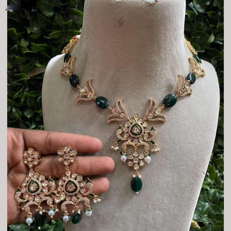 Kundan Necklace in Gold Plated for Occasion | Bridal Jewellery India
