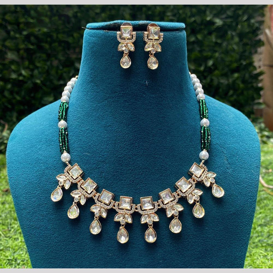 Kundan Necklace in Gold Plated for Bride | Bridal Jewellery India