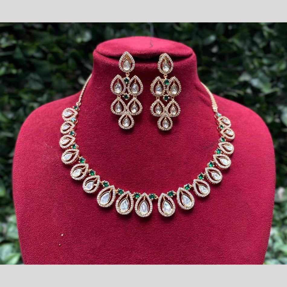 Kundan Necklace in Gold Plated for Bridal Wear | Bridal Jewellery India