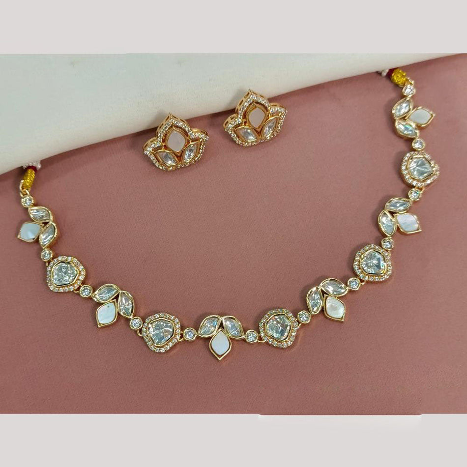 Kundan Choker Necklace in Gold Plated for Bridal | Bridal Jewellery India