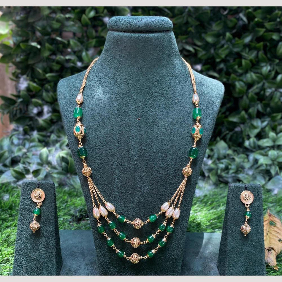 Longneck Necklace in Sterling Silver | Bridal Jewellery India