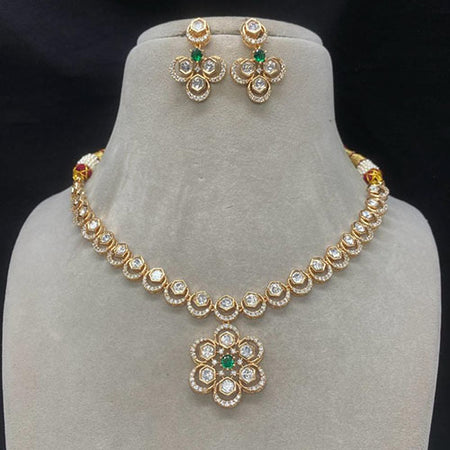 Kundan Necklace in  Gold Plated | Bridal Jewellery India