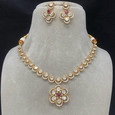 Kundan Necklace in Gold Plated | Bridal Jewellery India