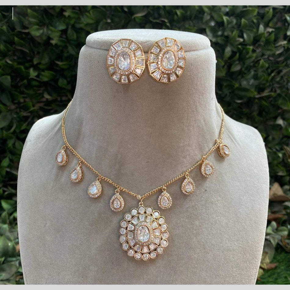 Kundan Necklace in  Gold Plated | Bridal Jewellery India