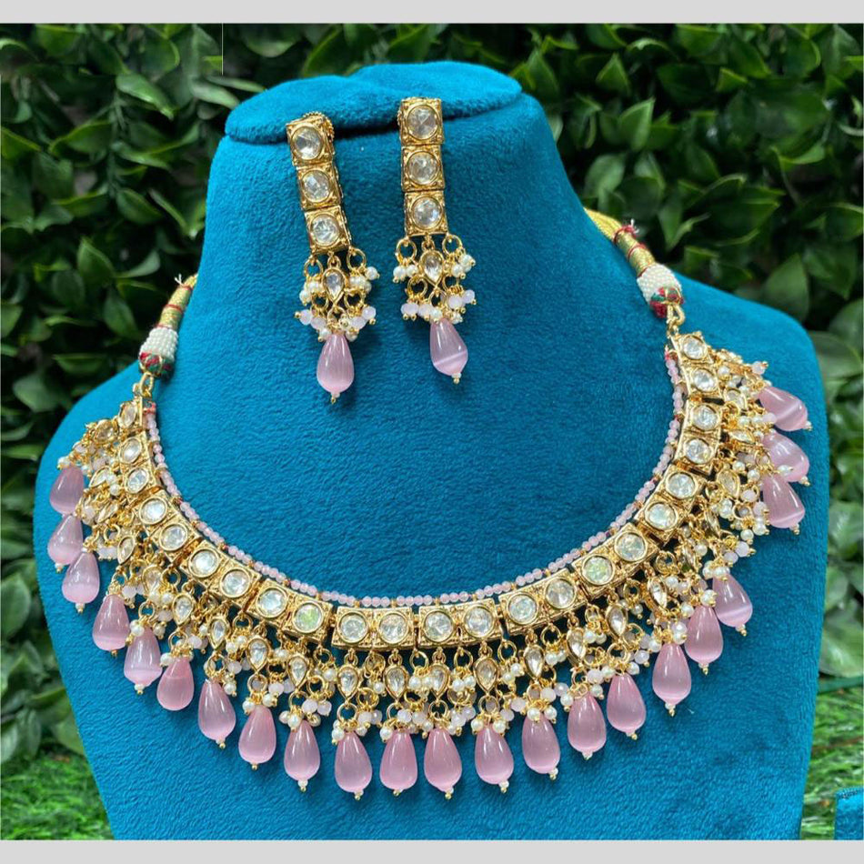 Kundan Necklace in Sterling Silver | Bridal Jewellery India