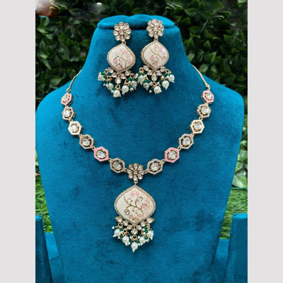 Kundan Necklace in  Gold Plated | Bridal Jewellery India