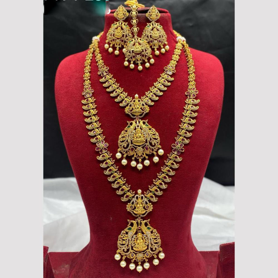 Divine Pota Necklace in Sterling Silver | Bridal Jewellery India
