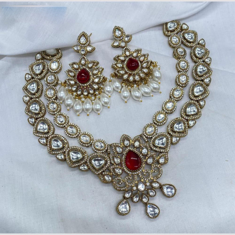 Kundan Choker Necklace in Gold Plated | Bridal Jewellery India