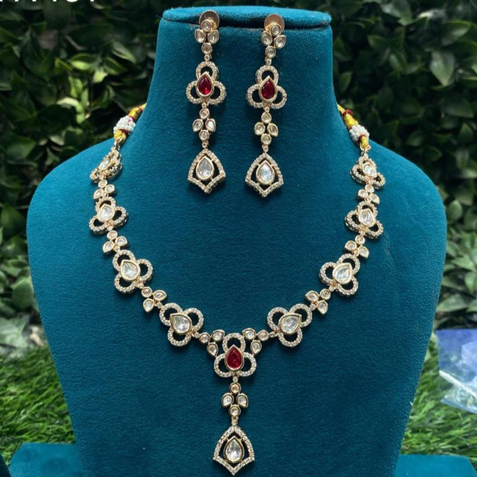 Kundan Choker Necklace in Gold Plated for Bridal | Bridal Jewellery India