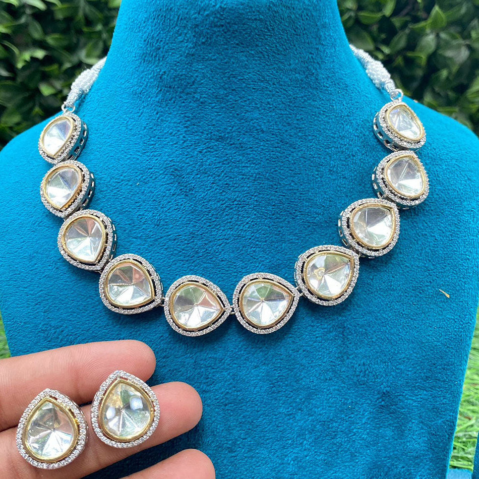 Kundan Choker Necklace in Gold Plated for Bride | Bridal Jewellery India