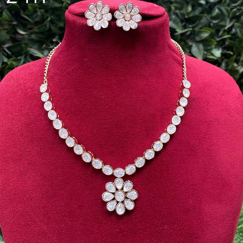 Kundan Necklace in 18K Gold Plated | Bridal Jewellery India
