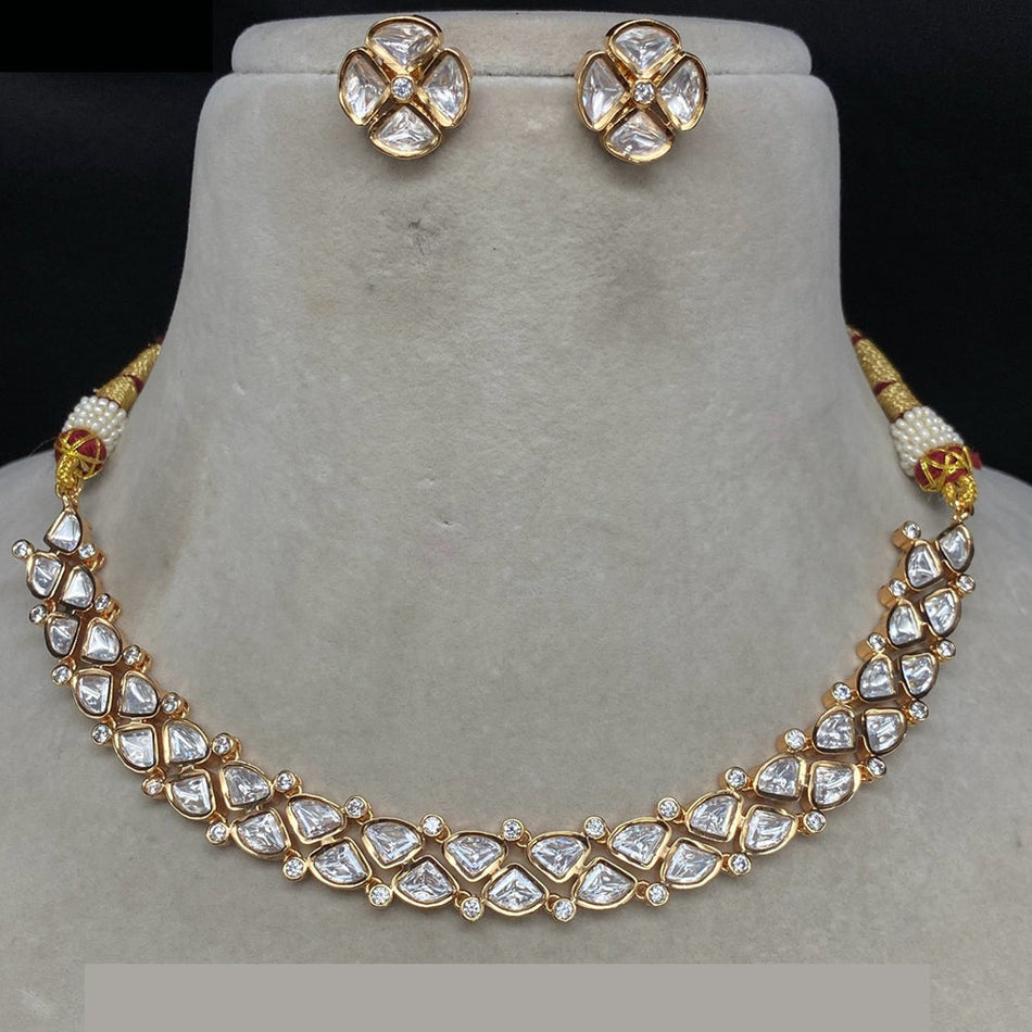 Kundan Necklace in Gold Tone for Bridal Wear | Bridal Jewellery India