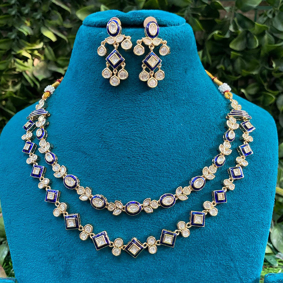 Kundan Necklace in 18K Gold Plated | Bridal Jewellery India