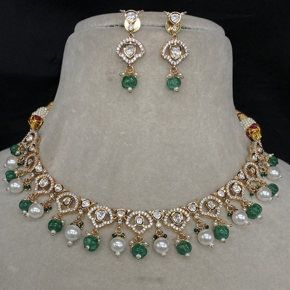 Kundan Choker Necklace in Gold Plated for Bridal | Bridal Jewellery India