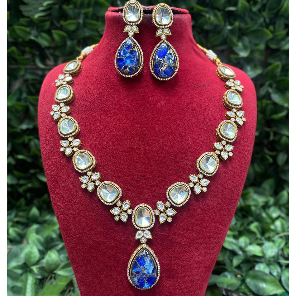Kundan Choker Necklace in Gold Plated for Bridal Wear | Bridal Jewellery India