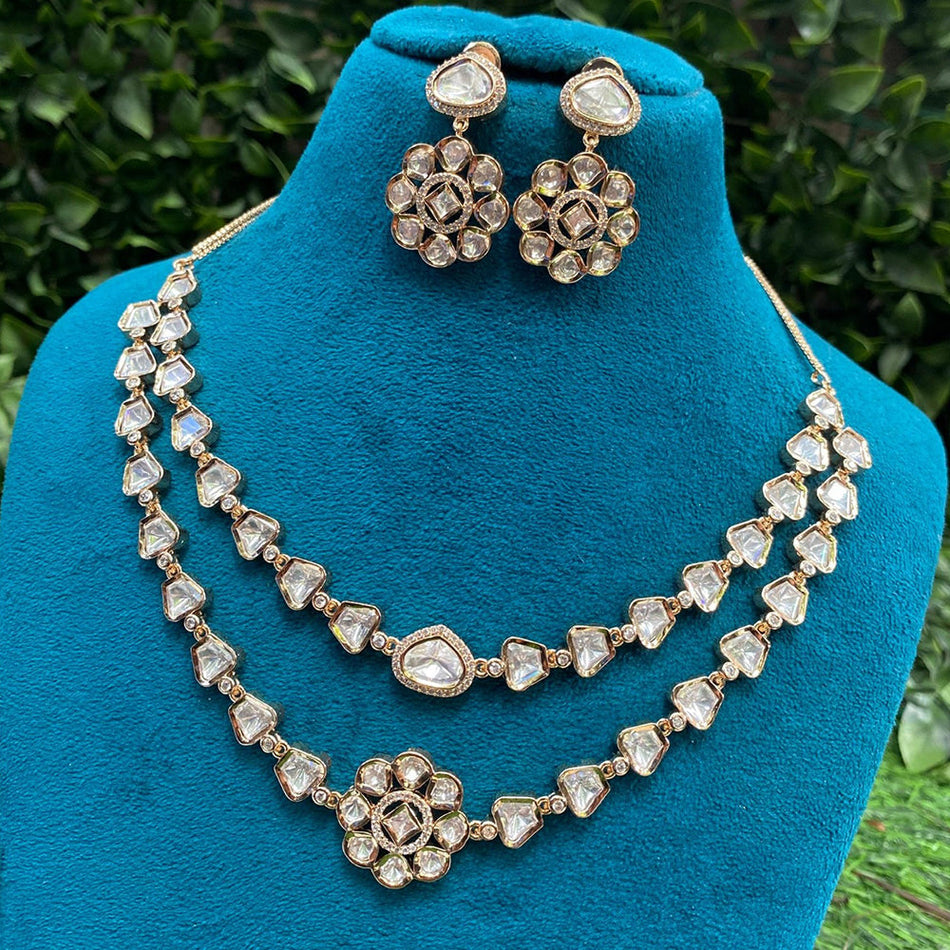 Kundan Choker Necklace in Gold Plated | Bridal Jewellery India