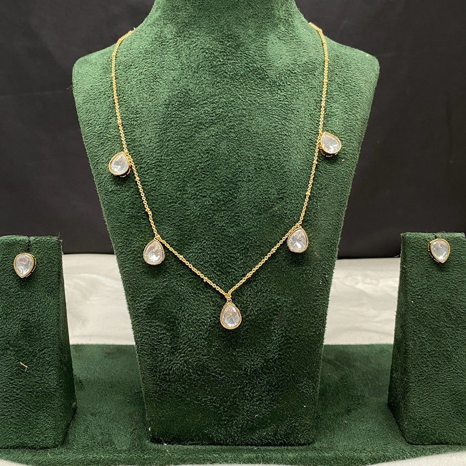 Kundan Necklace in  Gold Plated | Bridal Jewellery India
