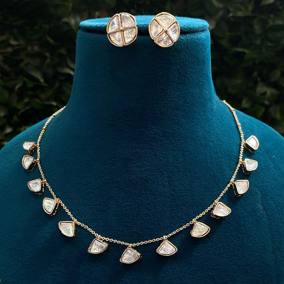 Kundan Necklace in  Gold Plated | Bridal Jewellery India