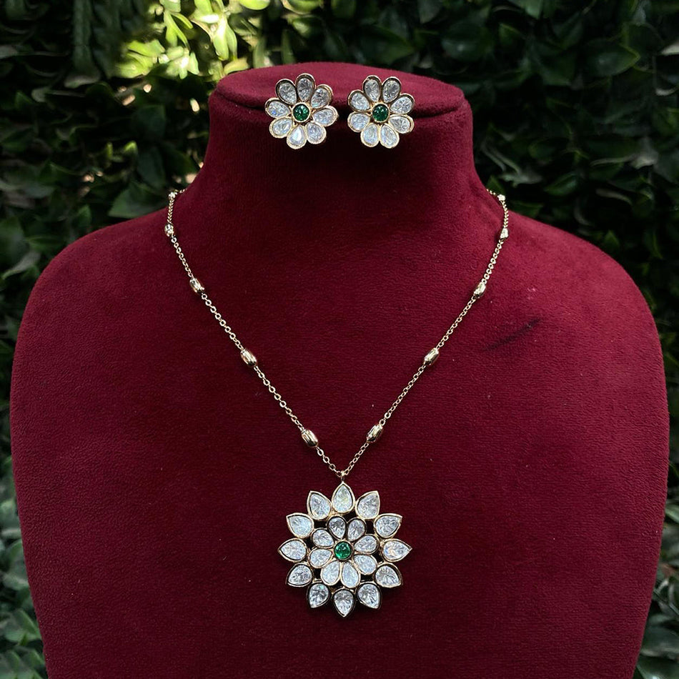 Kundan Necklace in Gold Plated | Bridal Jewellery India