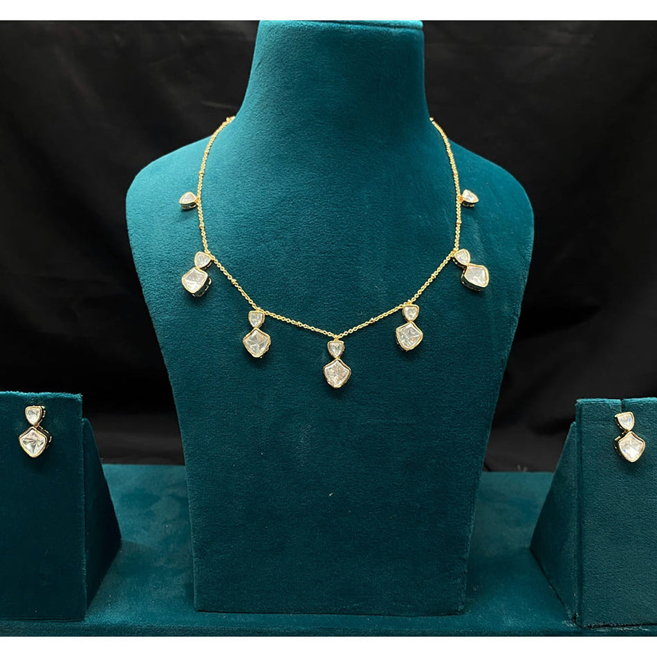 Kundan Necklace in Gold Plated | Bridal Jewellery India