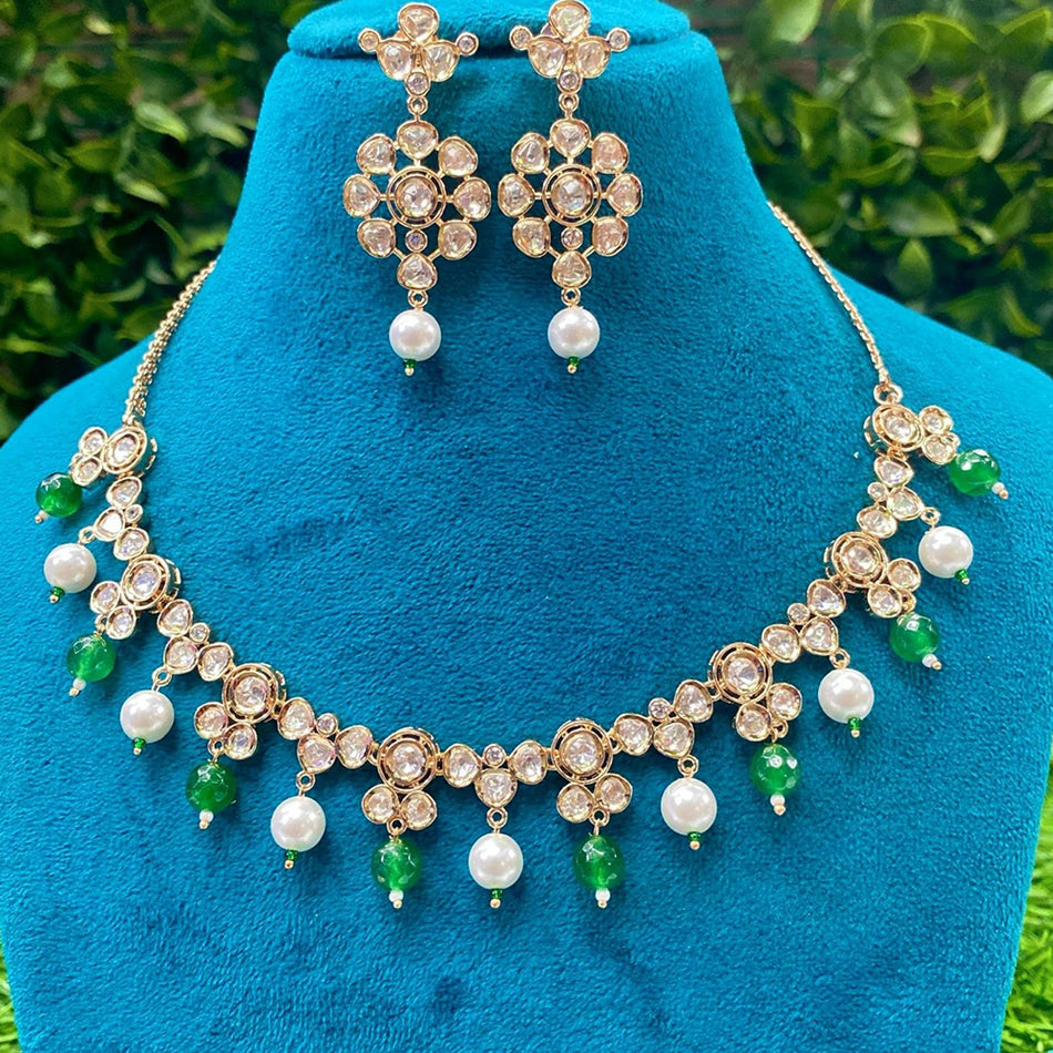 Kundan Choker Necklace in Silver for Bridal | Bridal Jewellery India