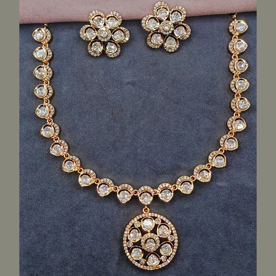 Kundan Choker Necklace in Gold Plated | Bridal Jewellery India
