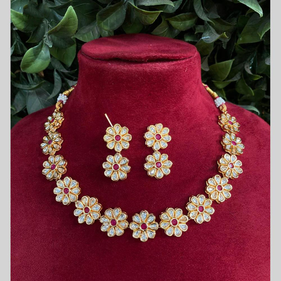 Kundan Necklace Set in Gold Tone | Bridal Jewellery India