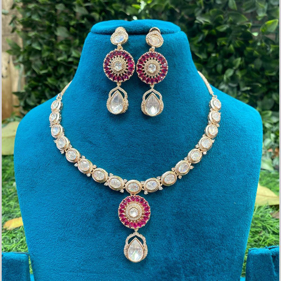 Kundan Choker Necklace in Gold Plated for Bridal | Bridal Jewellery India
