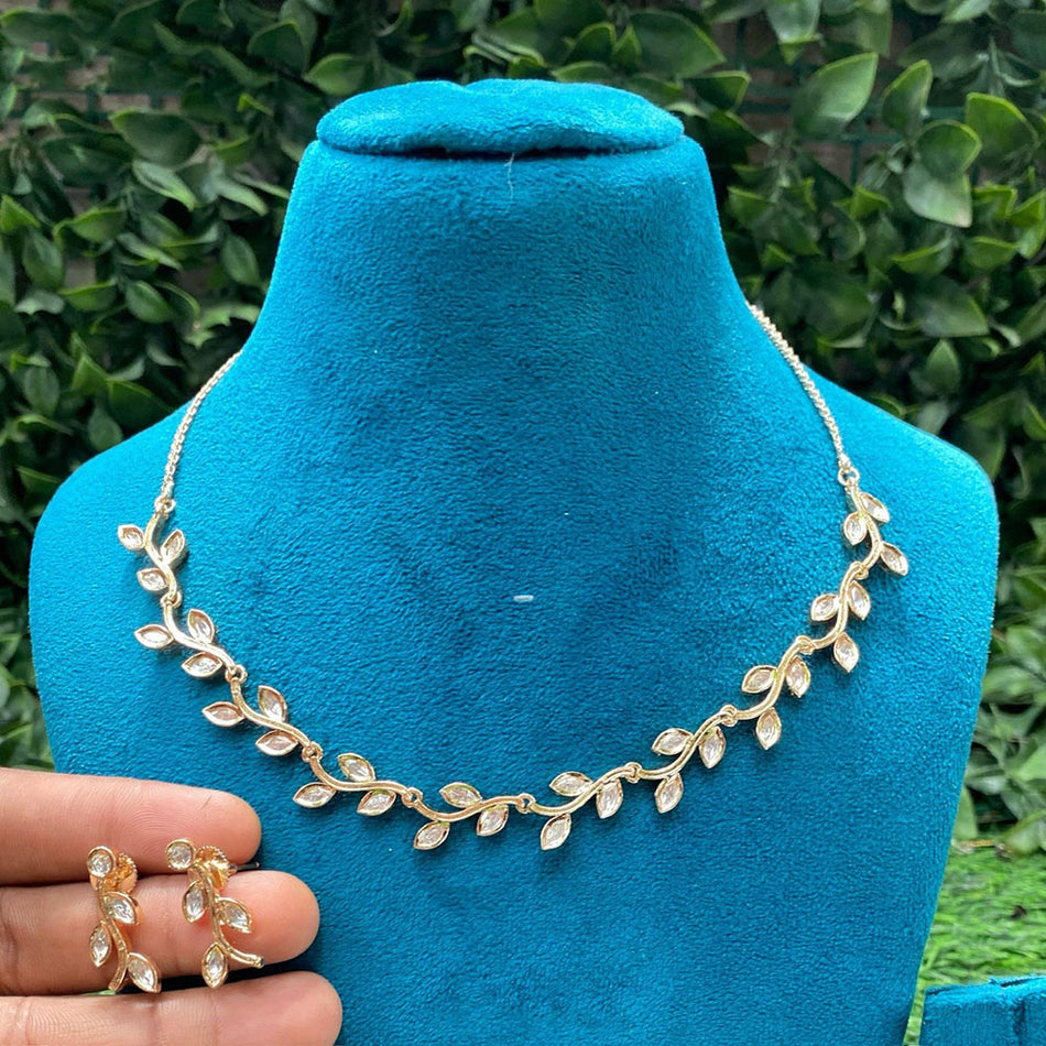 Kundan Choker Necklace in Gold Plated for Bridal | Bridal Jewellery India