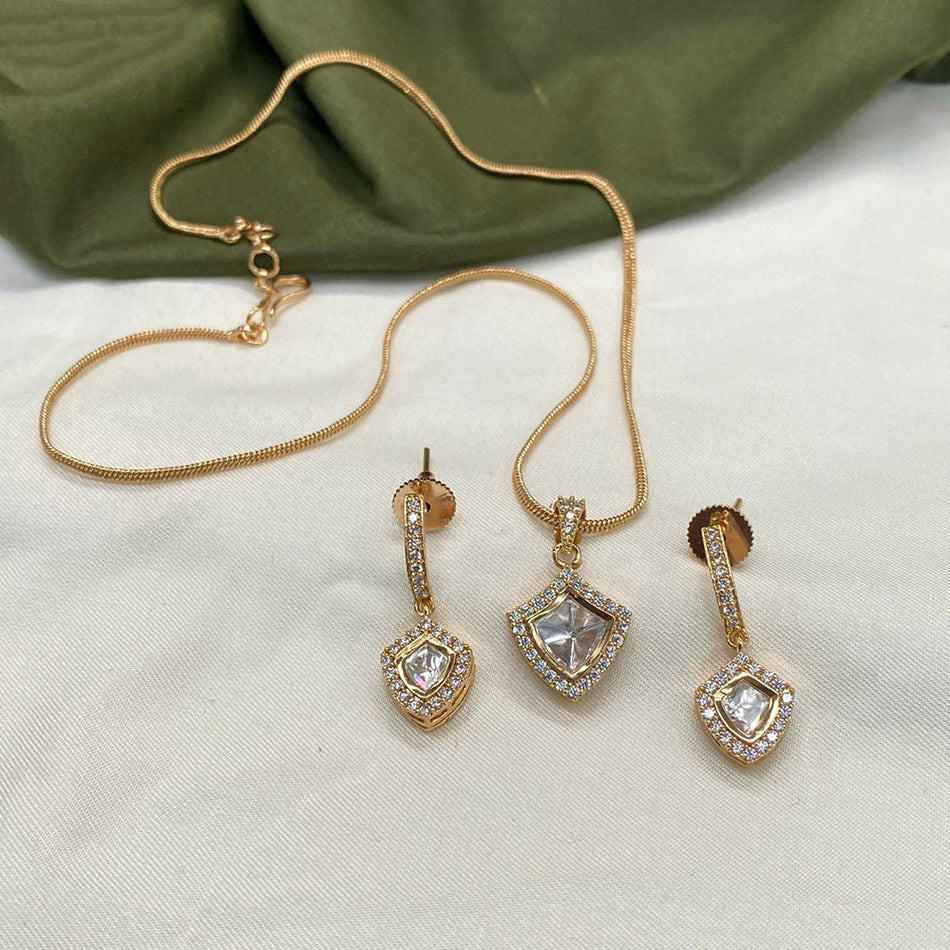 Kundan Chain Necklace in Silver for Bride | Bridal Jewellery India
