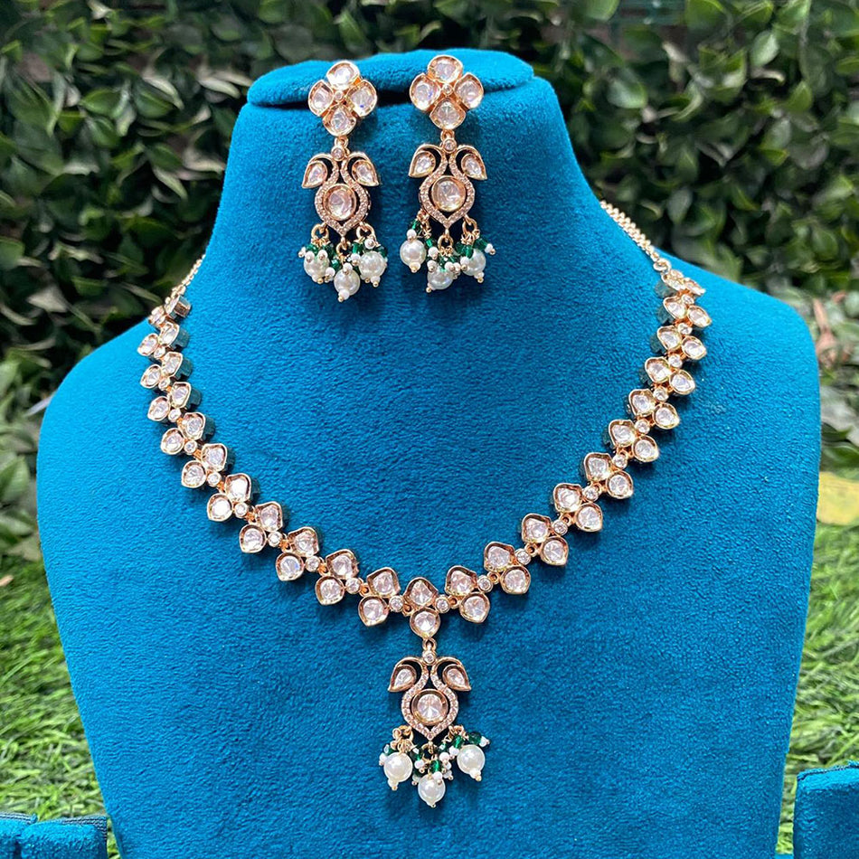 Kundan Choker Necklace in Gold Plated for Bridal | Bridal Jewellery India
