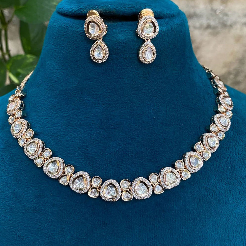 Kundan Necklace in Gold Plated for Bridal | Bridal Jewellery India