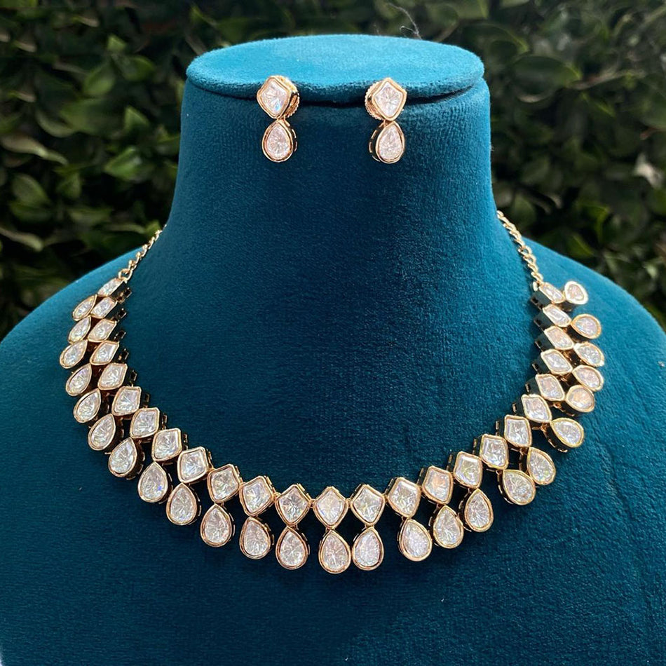 Kundan Choker Necklace in Gold Plated for Bridal | Bridal Jewellery India