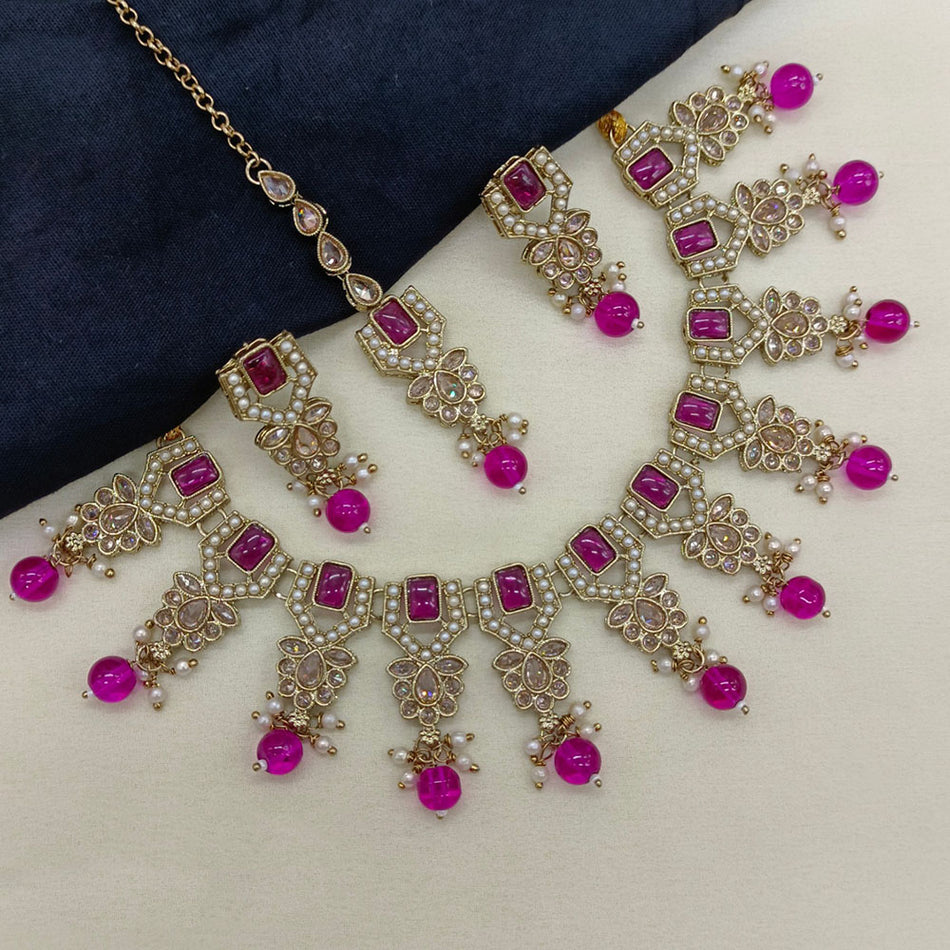 Heritage Crystal Choker in Sterling Silver | Bridal Jewellery India