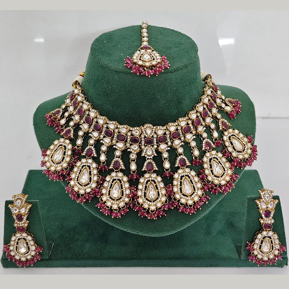 Heritage Pota in Gold Tone with Austrian Stones | Bridal Jewellery India