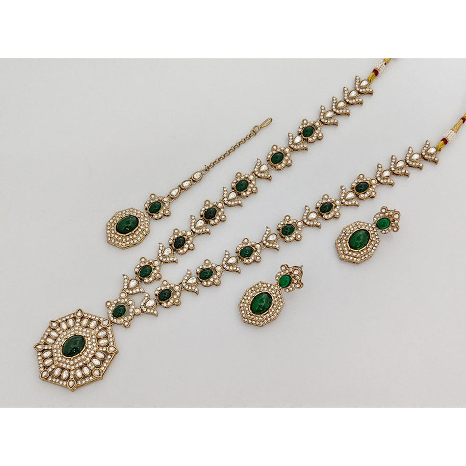 Heritage Pota Necklace in Gold Tone | Bridal Jewellery India