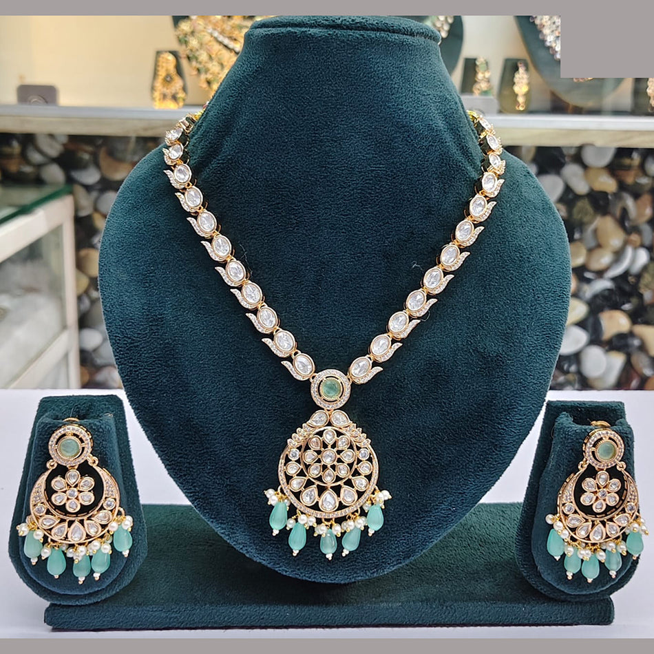 Heritage Kundan Necklace in Gold Plated | Bridal Jewellery India
