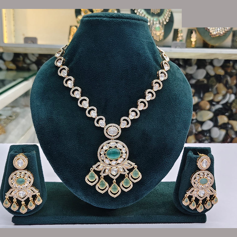 Heritage Kundan Necklace in Gold Plated | Bridal Jewellery India