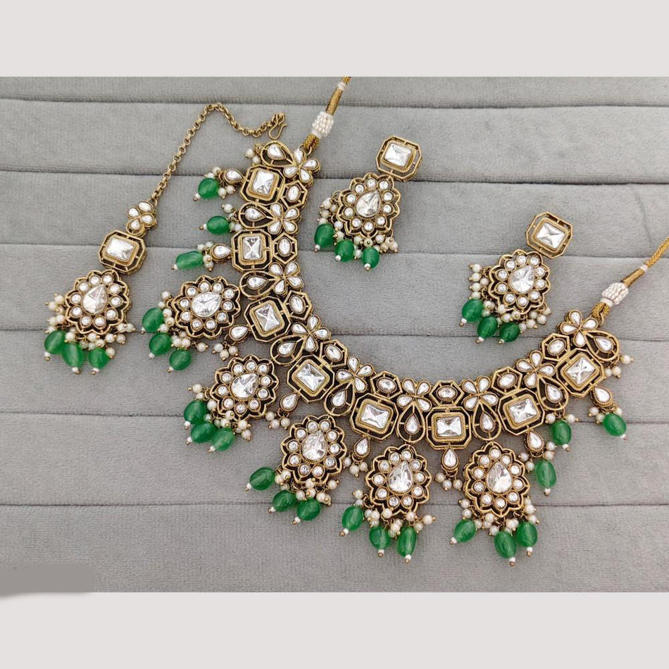 Pota Necklace in Gold Tone | Bridal Jewellery India