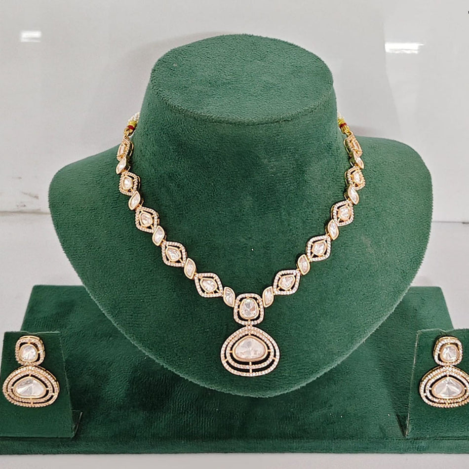 Kundan Choker Necklace in Gold Plated | Bridal Jewellery India