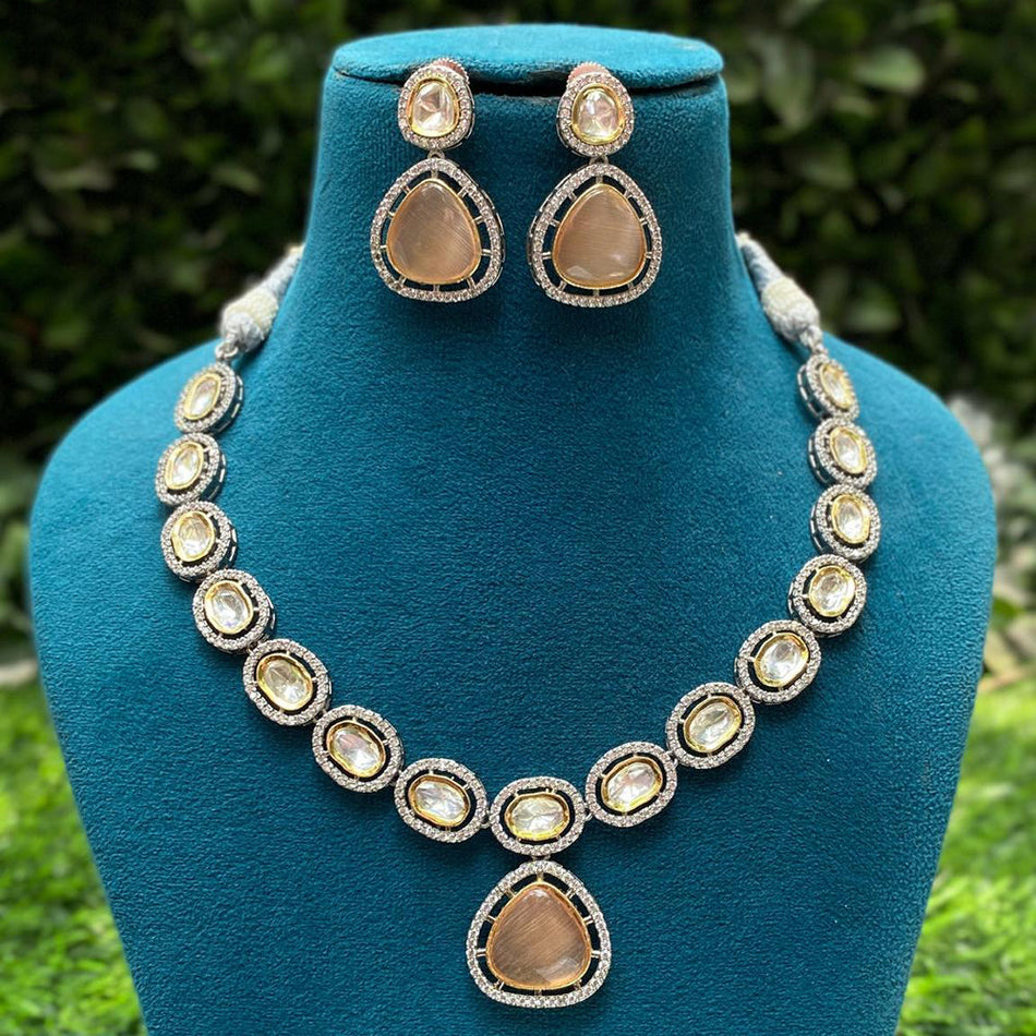 Kundan Necklace in  Gold Plated | Bridal Jewellery India