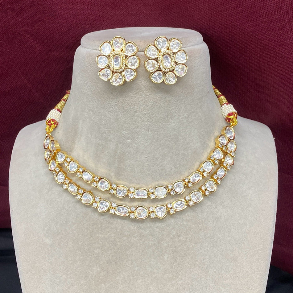 Kundan Necklace in  Gold Plated | Bridal Jewellery India