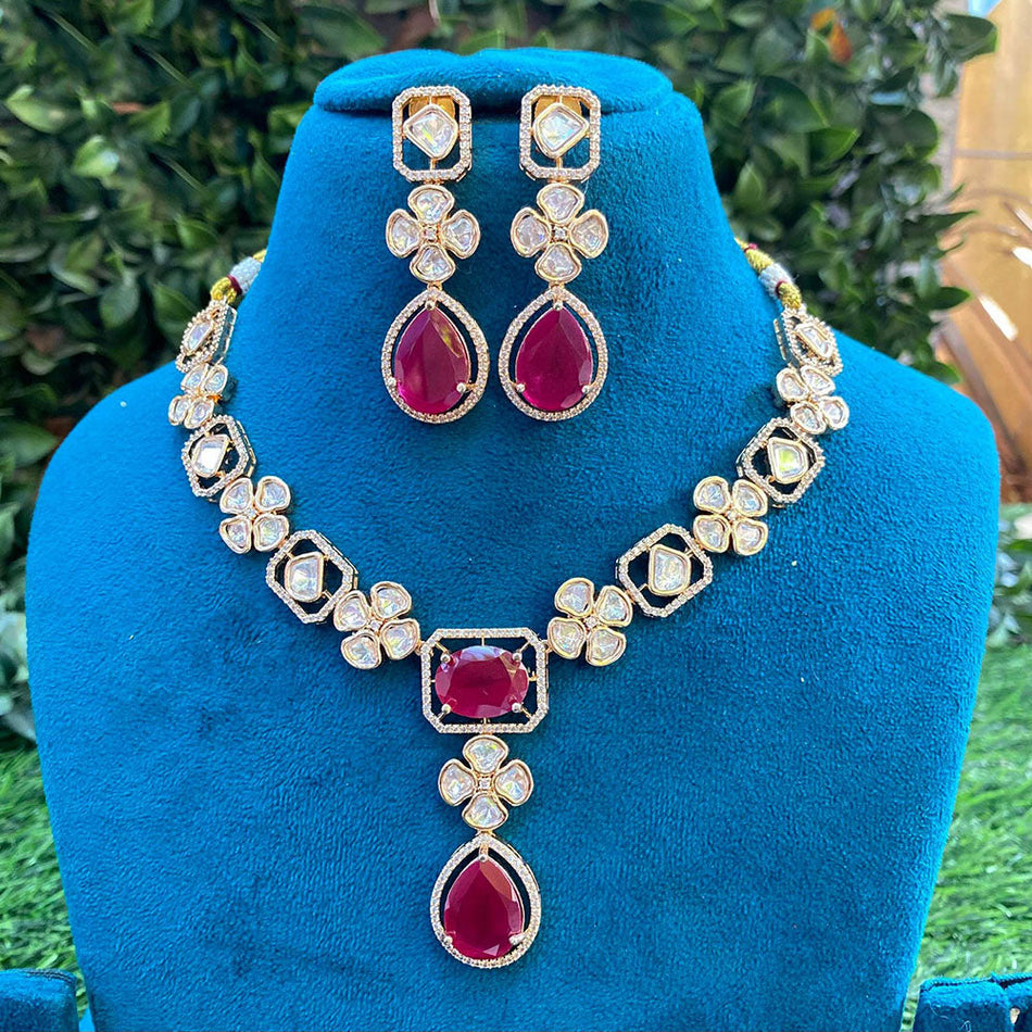 Kundan Necklace in  Gold Plated | Bridal Jewellery India