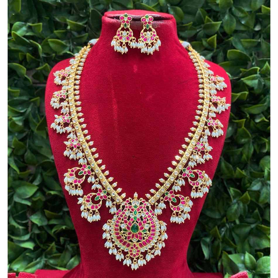 Kundan Necklace in  Gold Plated | Bridal Jewellery India