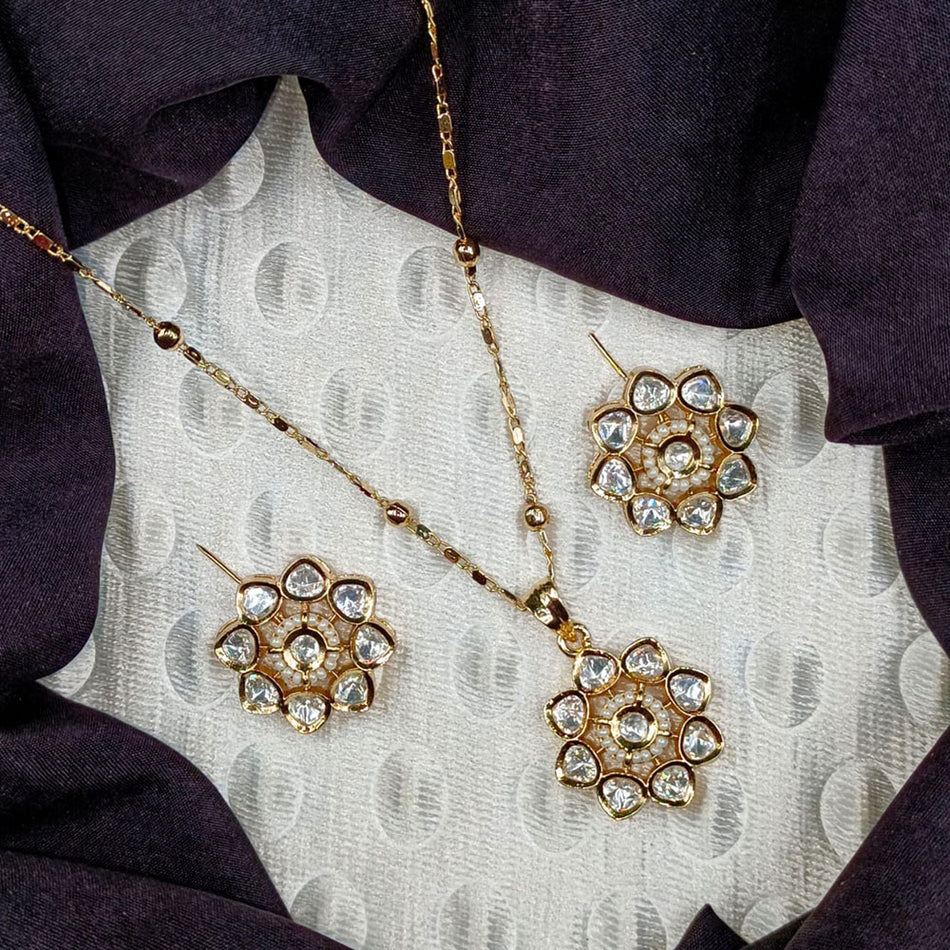 Kundan Choker Necklace in Gold Plated | Bridal Jewellery India