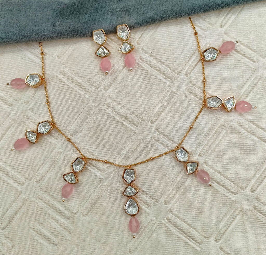 Kundan Necklace in  Gold Plated | Bridal Jewellery India