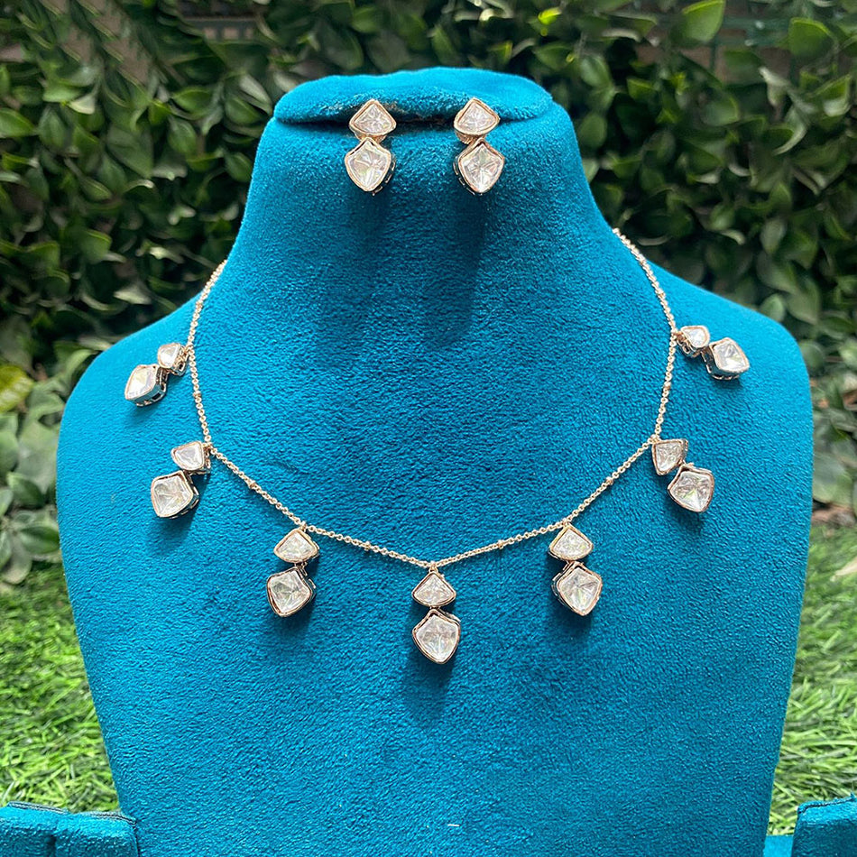 Kundan Necklace in 14K Gold Plated | Bridal Jewellery India