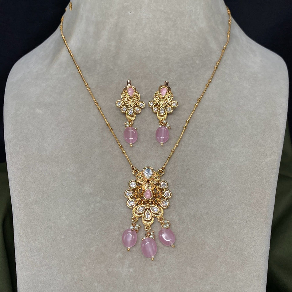 Kundan Necklace in Sterling Silver | Bridal Jewellery India