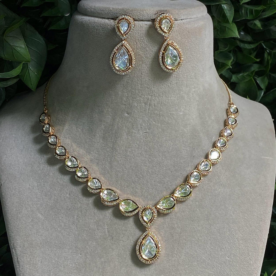 Kundan Necklace in  Gold Plated | Bridal Jewellery India