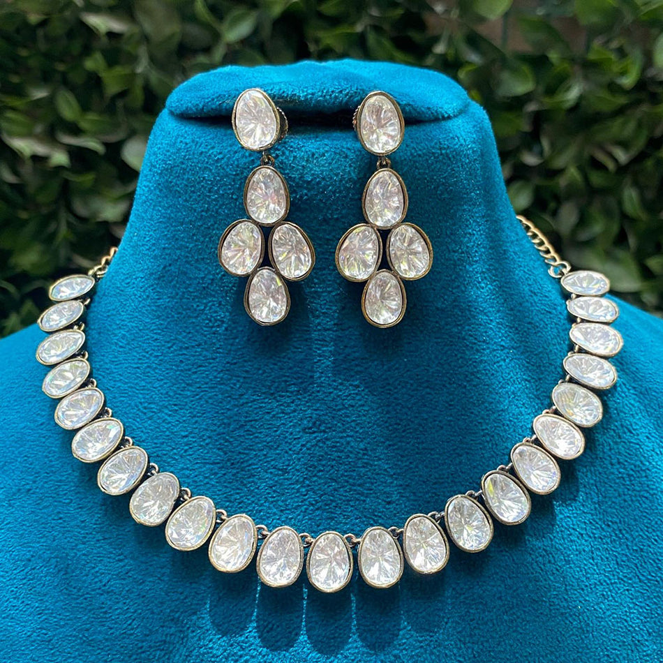 Kundan Necklace in  Gold Plated | Bridal Jewellery India